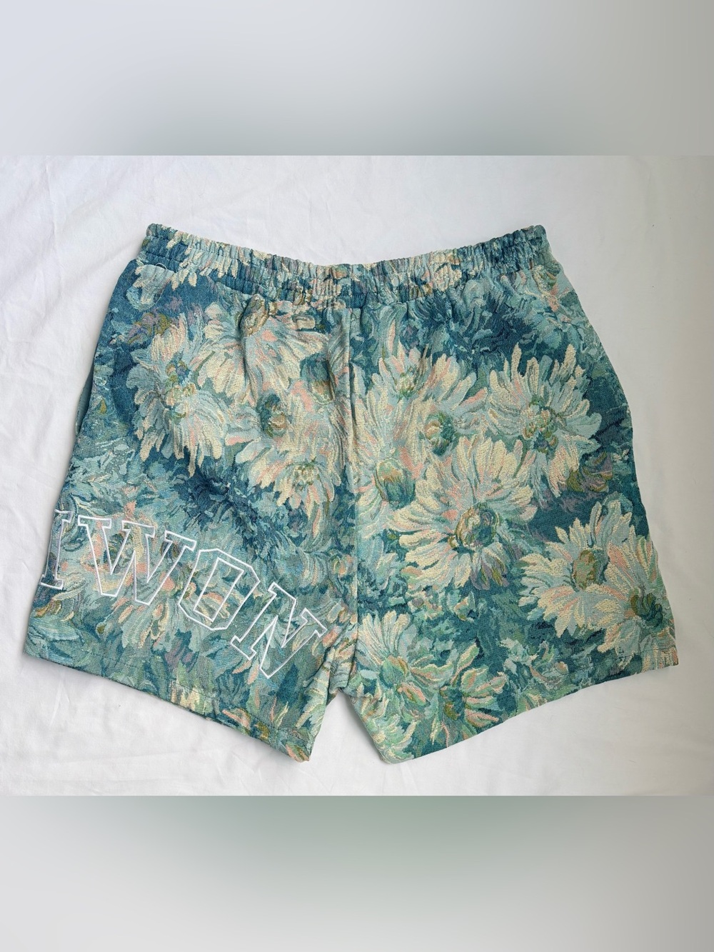 SUMWON Tapestry Floral Streetwear Style Y2K Jacquard Shorts L men